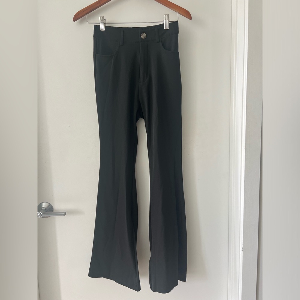 Black Flared Dress Pants